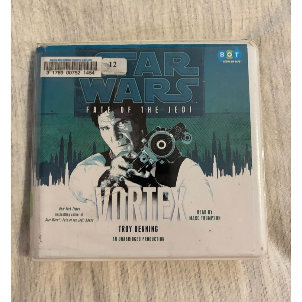 Star Wars Fate of the Jedi Vortex Audiobook CD Troy Denning Library Copy